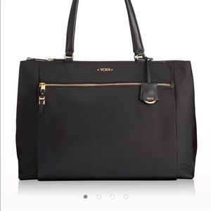 Tumi Voyager Sheryl black business tote, EUC.